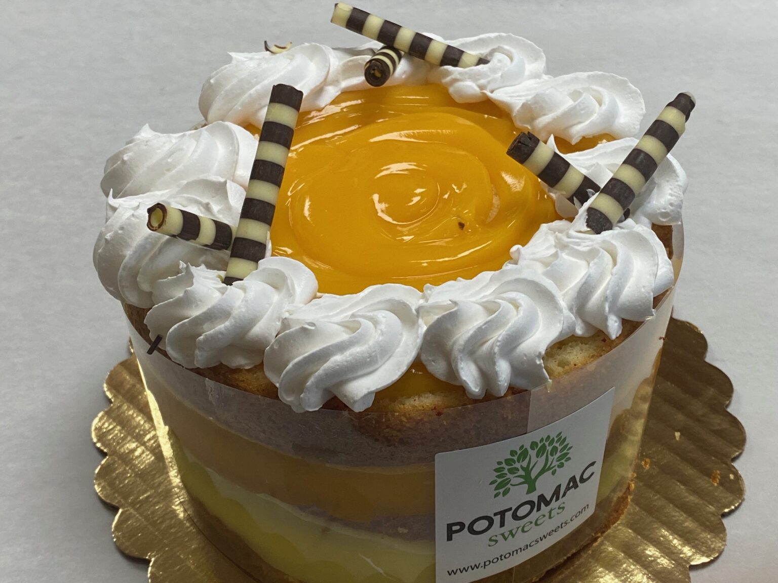 Mango and Cream Cake Potomac Sweets
