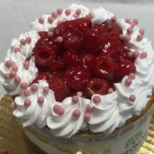 Potomac Sweet's raspberry and cream cake. Order online now!