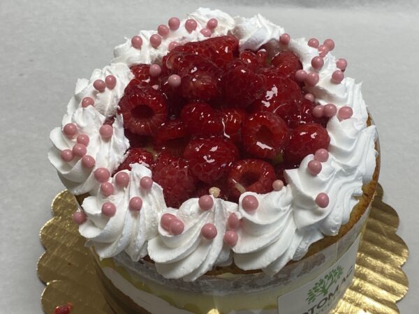 Potomac Sweet's raspberry and cream cake. Order online now!