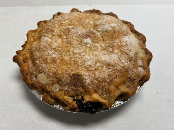 double crusted blueberry pie at Potomac Sweets